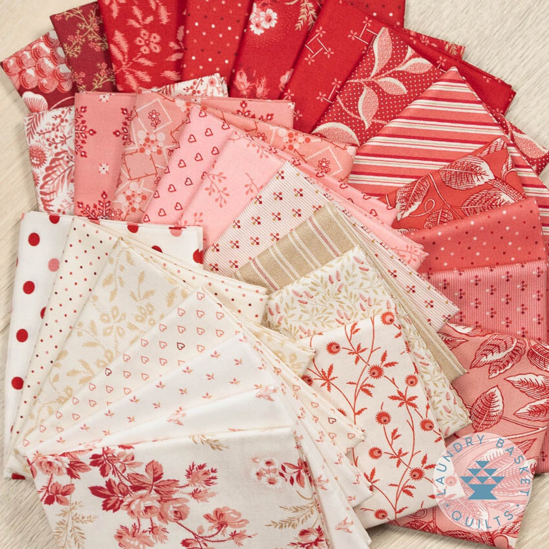 Strawberries and Cream Fat Eighth Bundle Edyta Sitar Laundry Etsy