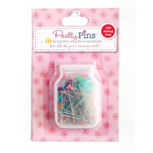100 Pretty Pins Sewing Pins, by Lori Holt for Riley Blake, ST-8515
