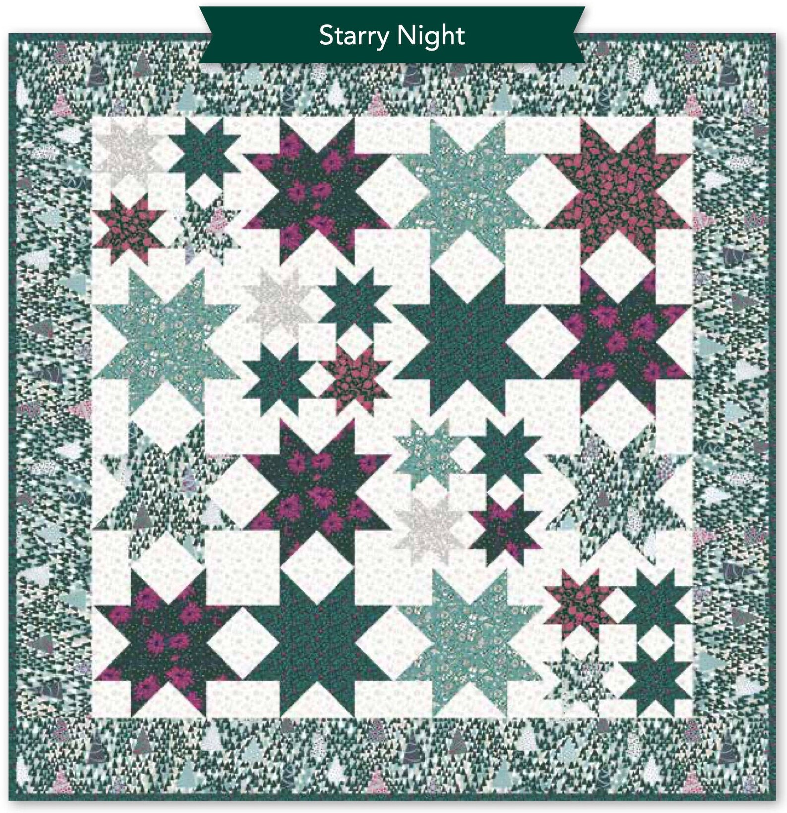 Starry Night Quilt Kit 84x84 Riley Blake Etsy