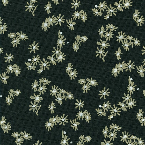 Anna Graham Around The Bend, AFH-20981-2 Black, Robert Kaufman Fabric, Cotton Linen Lightweight Canvas Fabric, #1842