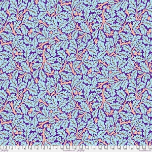 Kaffe Fassett X Morris & Co. Oak Purple PWKW003.PURPLE, Free Spirit Fabric, 100% Cotton, #FS776