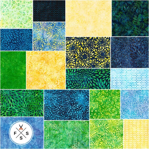 Cornucopia 20 Fat Quarter Bundle by Lunn Studios for Robert Kaufman Fabrics FQ-1498-20 Artisan Batiks