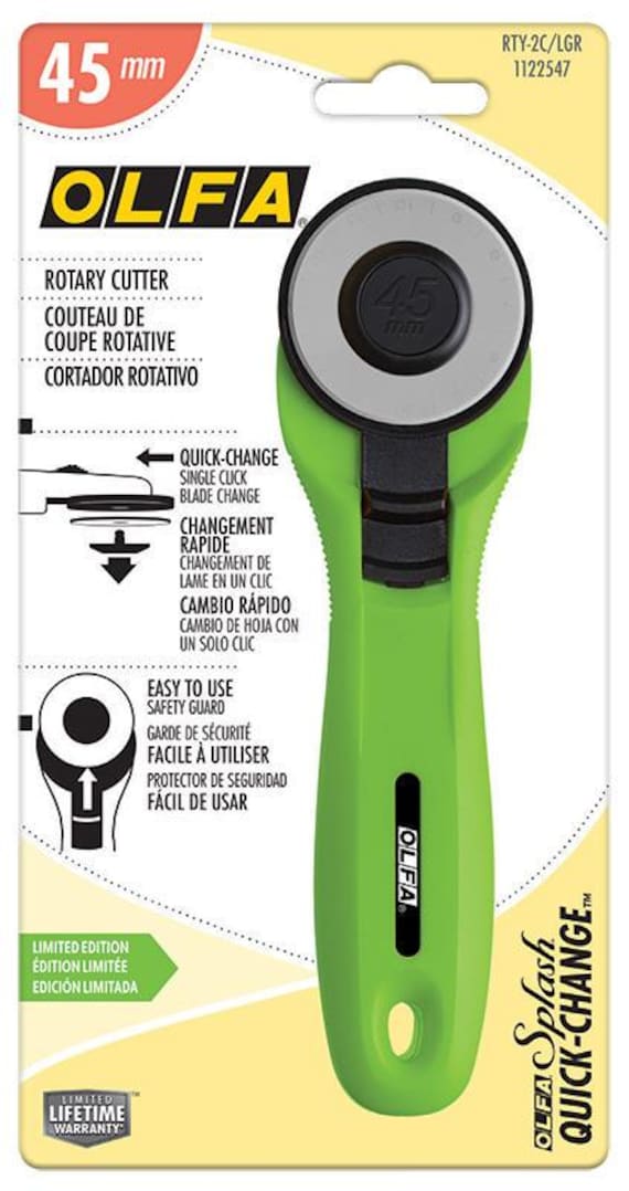 45MM Rotary Cutter Lime Green, by Olfa, RTY-2/C, 1122547