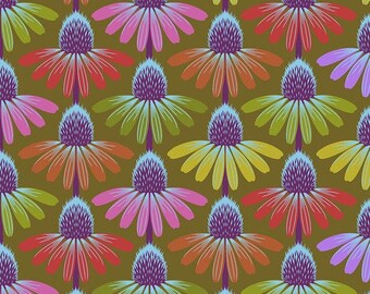 Love Always, Echinacea Glow, PWAH149 Autumn, Anna Maria Fabric, Free Spirit, 100% Cotton, #FS390