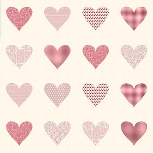 Red-iculously In Love Heart Fabric - Moda - Me and My Sister Designs - Valentine  Fabric -22366 12