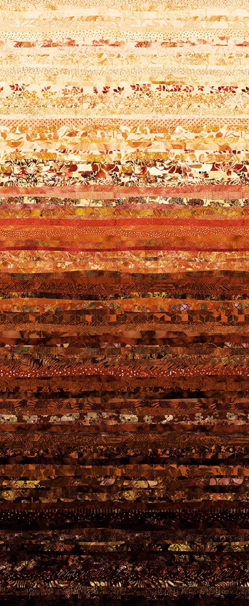 100/% Cotton #1227 Hoffman Cappuccino Digital Print Hoffman Waves S4831H-610