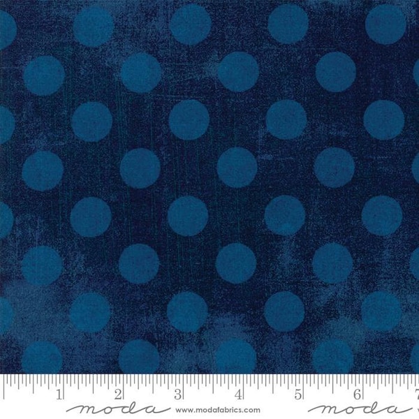 Moda Grunge Hits The Spot Fabric 30149-58 Navy by Basic Grey, 100% Cotton, #2109