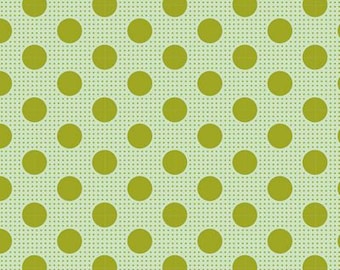 Tilda Medium Dots Green TIL130011, Tone Finnanger Fabric, Tilda Fabric, 100% Cotton, #2065