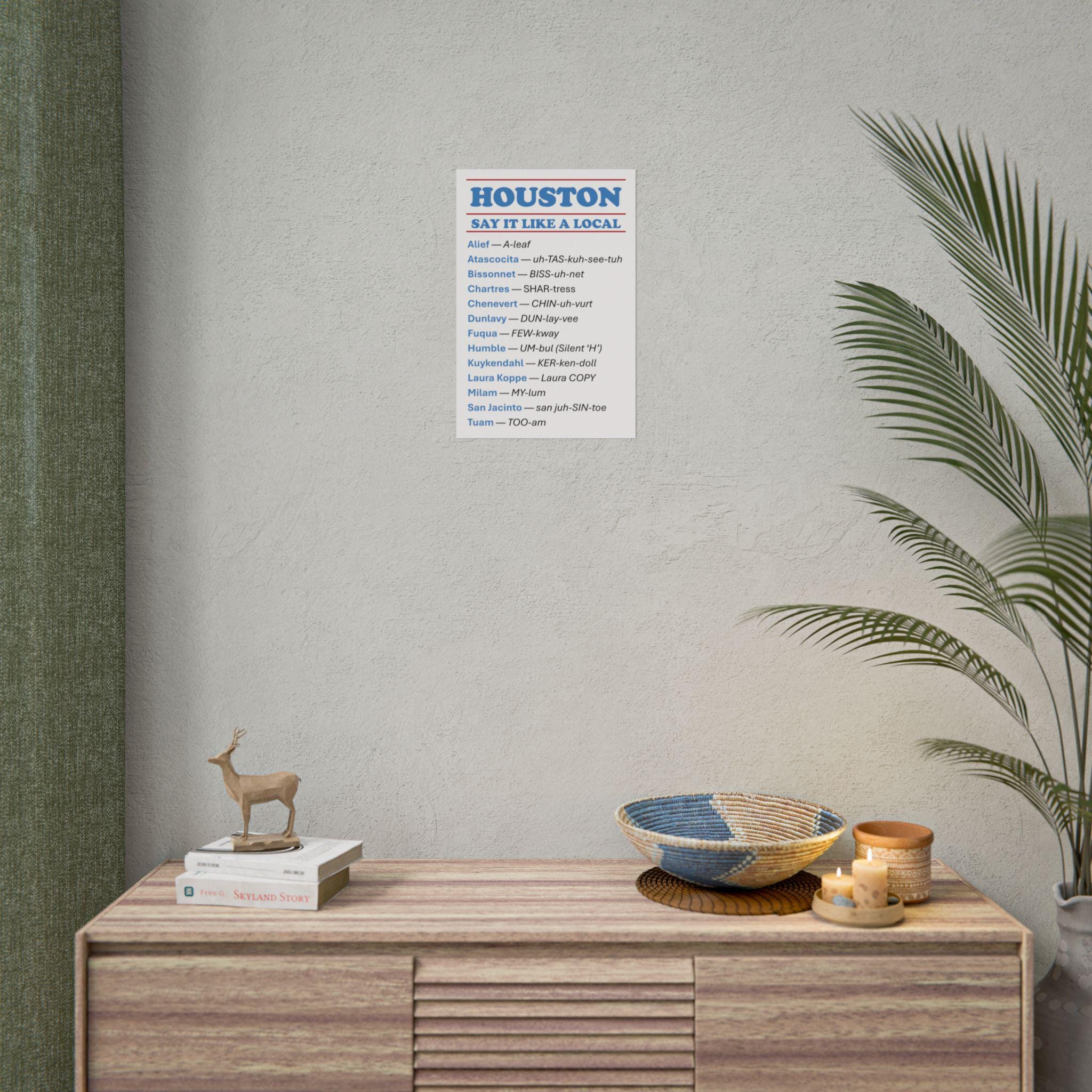 Houston Slangs Houston Lingo Poster | H-town Pronunciation Guide - Etsy