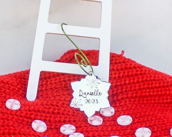 2025 snowflake ornament, Snowflake name ornament, Personalized snowflake ornament, Personalized Christmas ornament