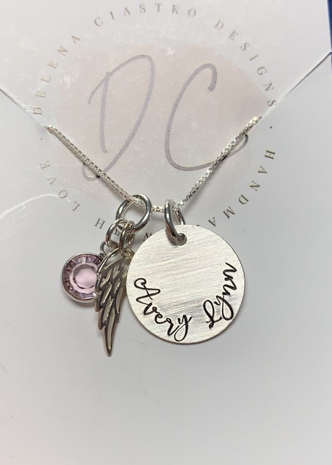 Personalised remembrance necklace discount