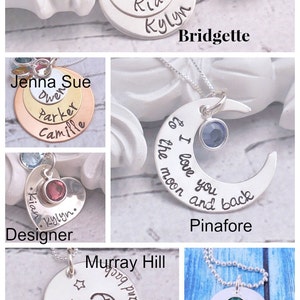 Custom mom necklace with kids names necklace, Personalized Mothers Necklace with birthstones, Christmas gift for mom, for wife image 3