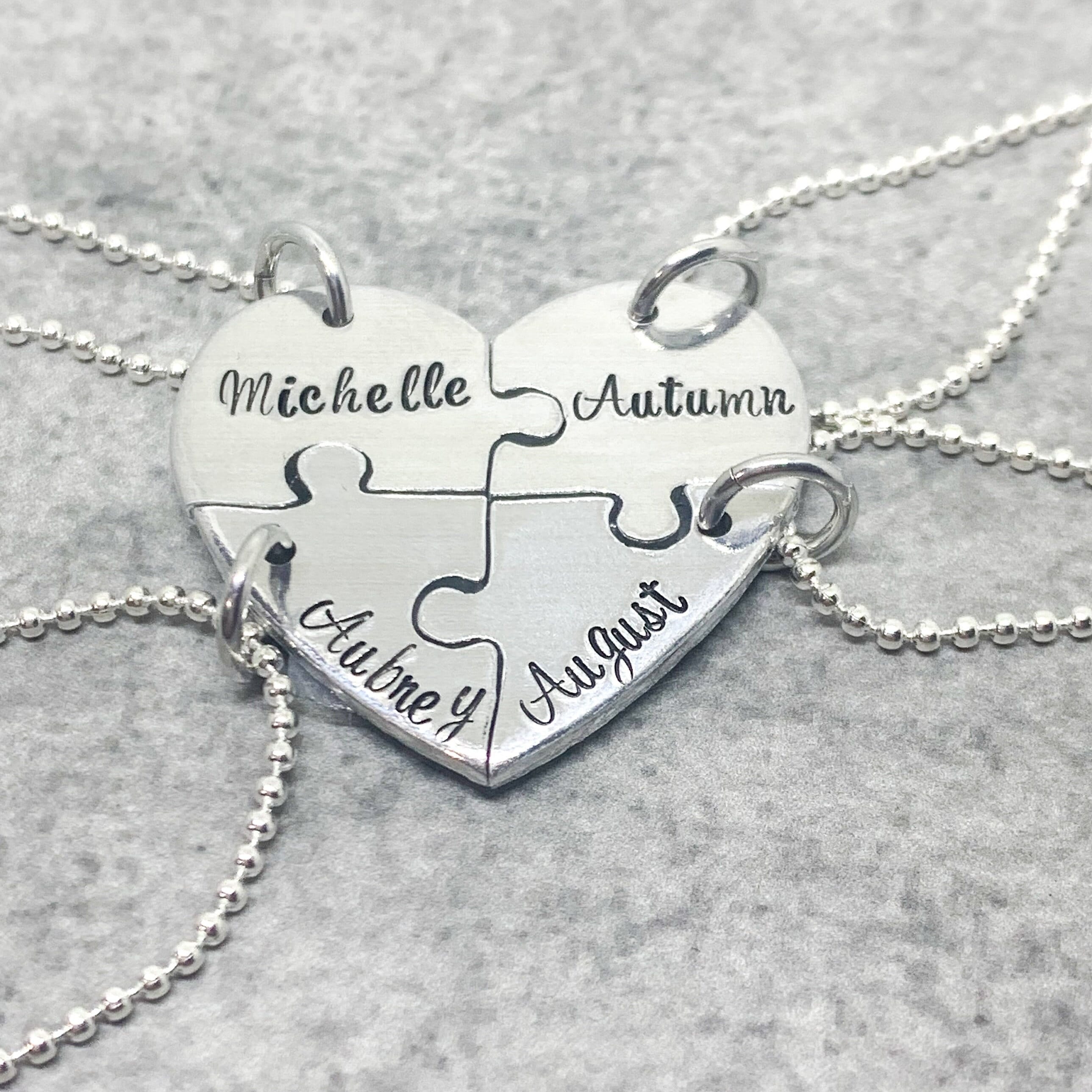 Four person friendship necklace discount