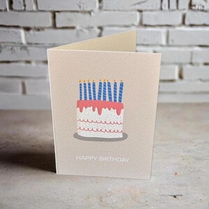 carte d'anniversaire de gâteau | Joli cadeau d'anniversaire | Carte d'anniversaire pour elle, lui, fille, fils