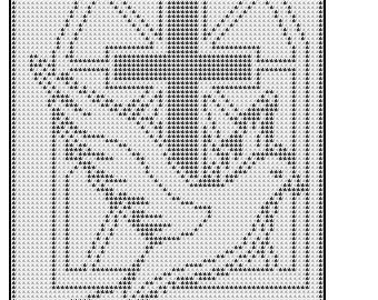 Médaillons écussons tapisserie religieuse ornement liturgique croix 15 cm
