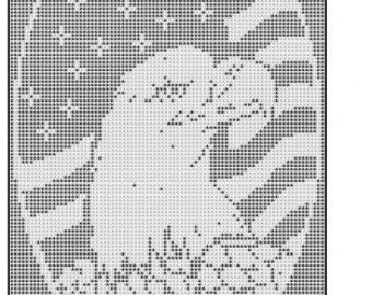 Item 2 Eagle flag oval filet crochet pattern curtain wallhanging afghan bedspread tablecloth PDF digital download