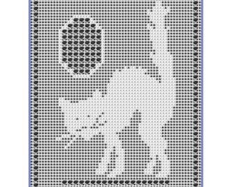 Artículo 925 Scraggly Cat - Patrón de tapete de crochet para colgar en la pared, tapete de mesa, descarga digital en formato PDF