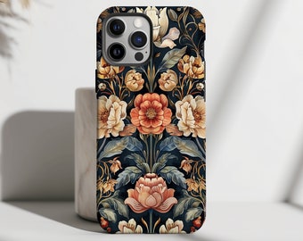 William Morris Floral Phone Case: Retro Art Nouveau Design