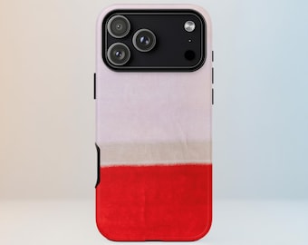 Mark Rothko Pink Red Phone Case | Abstract Expressionism Art | iPhone 17 16 15, Samsung Galaxy, Pixel