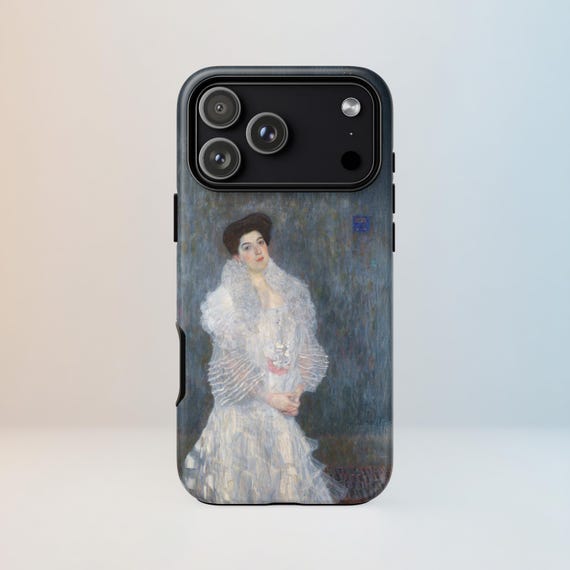 Gustav Klimt Hermine Gallia Phone Case | Elegant Portrait Art iPhone  Samsung Pixel Cover | Viennese Fine Art Gift