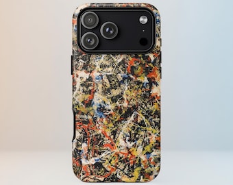 Jackson Pollock Abstract Art Paintings Phone Case  | iPhone 17, Samsung, Pixel | Aesthetic