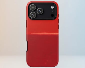 Mark Rothko Abstract Art Paintings Phone Case  | iPhone 17, 16, Samsung, Pixel | Simple Red Aesthetic Design