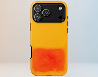 Marigold Yellow and Orange Rothko Style Phone Case — Abstract Color Field Art for iPhone 17, Samsung S26, Google Pixel