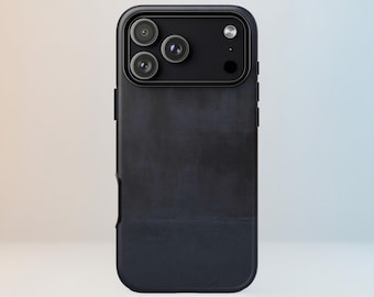 Charcoal Black Rothko Style Phone Case — Abstract Minimalist Dark Art for iPhone 17, Samsung S26, Google Pixel