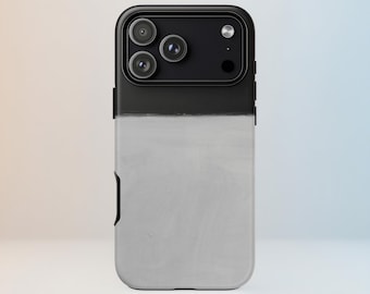 Black and Grey Rothko Style Phone Case - Abstract Minimalist Two-Tone Art Gift for Field Gift for iPhone 17, Samsung, Pixel