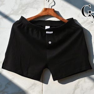 Ribbed Cotton Lounge Shorts: Breathable Summer Sleepwear