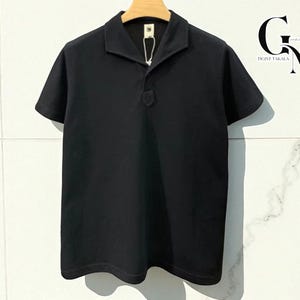 Men’s Collared Polo Shirt | Short Sleeve Soft Top | Casual Minimalist Pullover | Lightweight Everyday Wear | Breathable Summer Tee