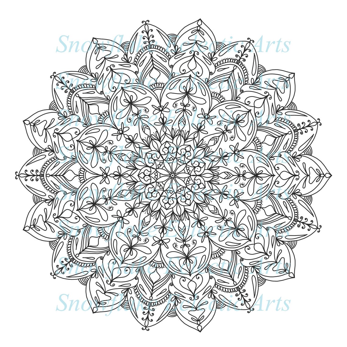 Download 2021 Mandala COLORING Page BUNDLE D Includes 7 Pages ...