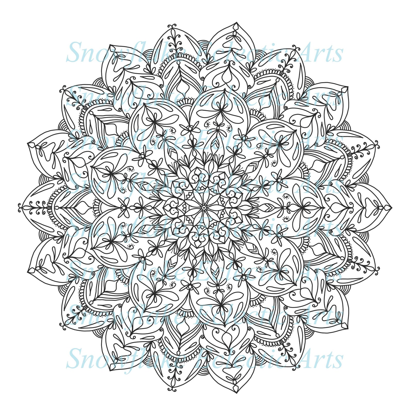 Download 2021 Mandala COLORING Page BUNDLE D Includes 7 Pages ...