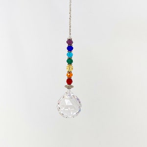 Crystal Prism Rainbow Chakra Suncatcher Brilliant 30mm Faceted Full Lead Asfour Crystal Feng Shui Crystal
