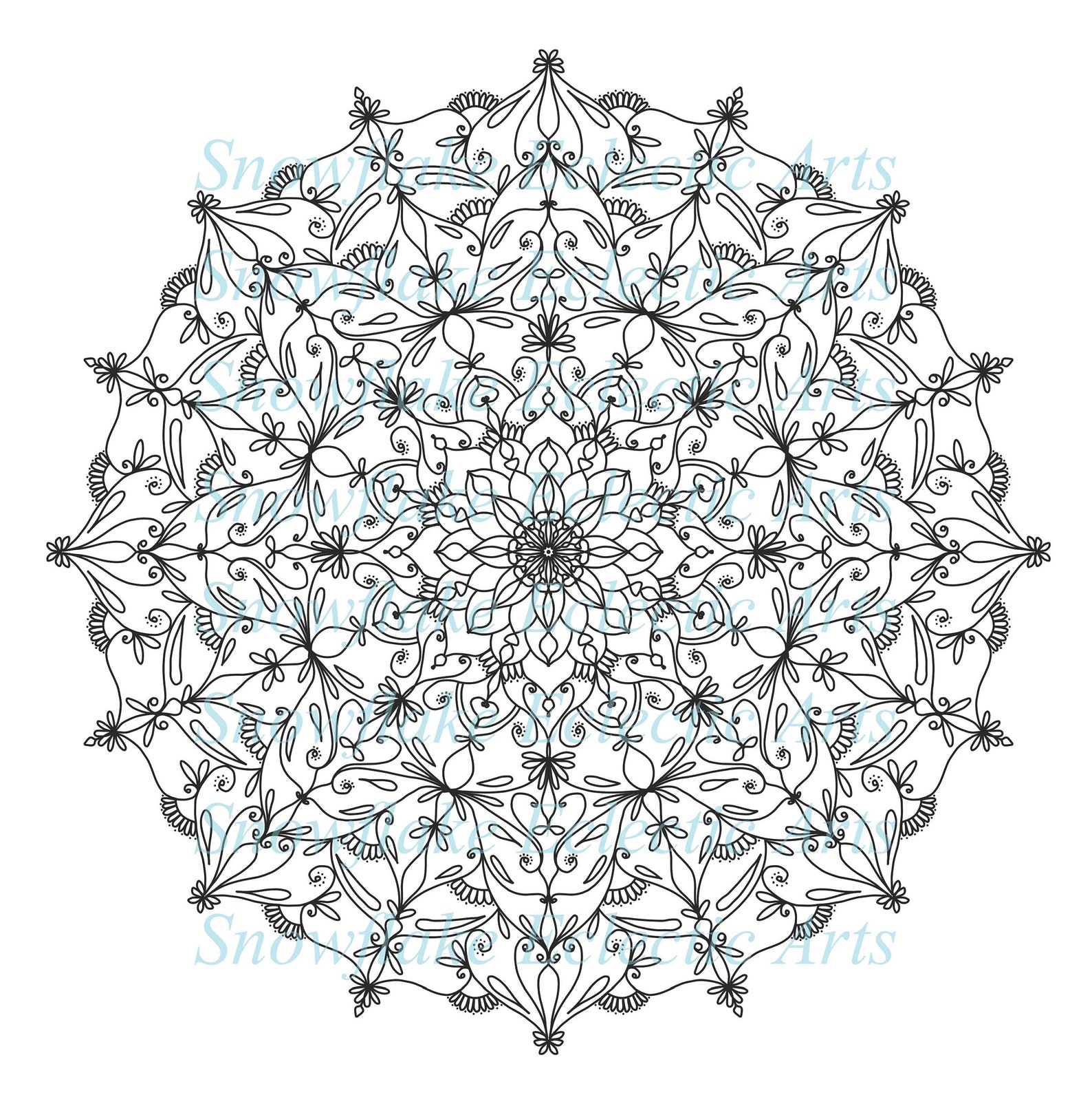 Download 2021 Mandala COLORING Page BUNDLE D Includes 7 Pages ...