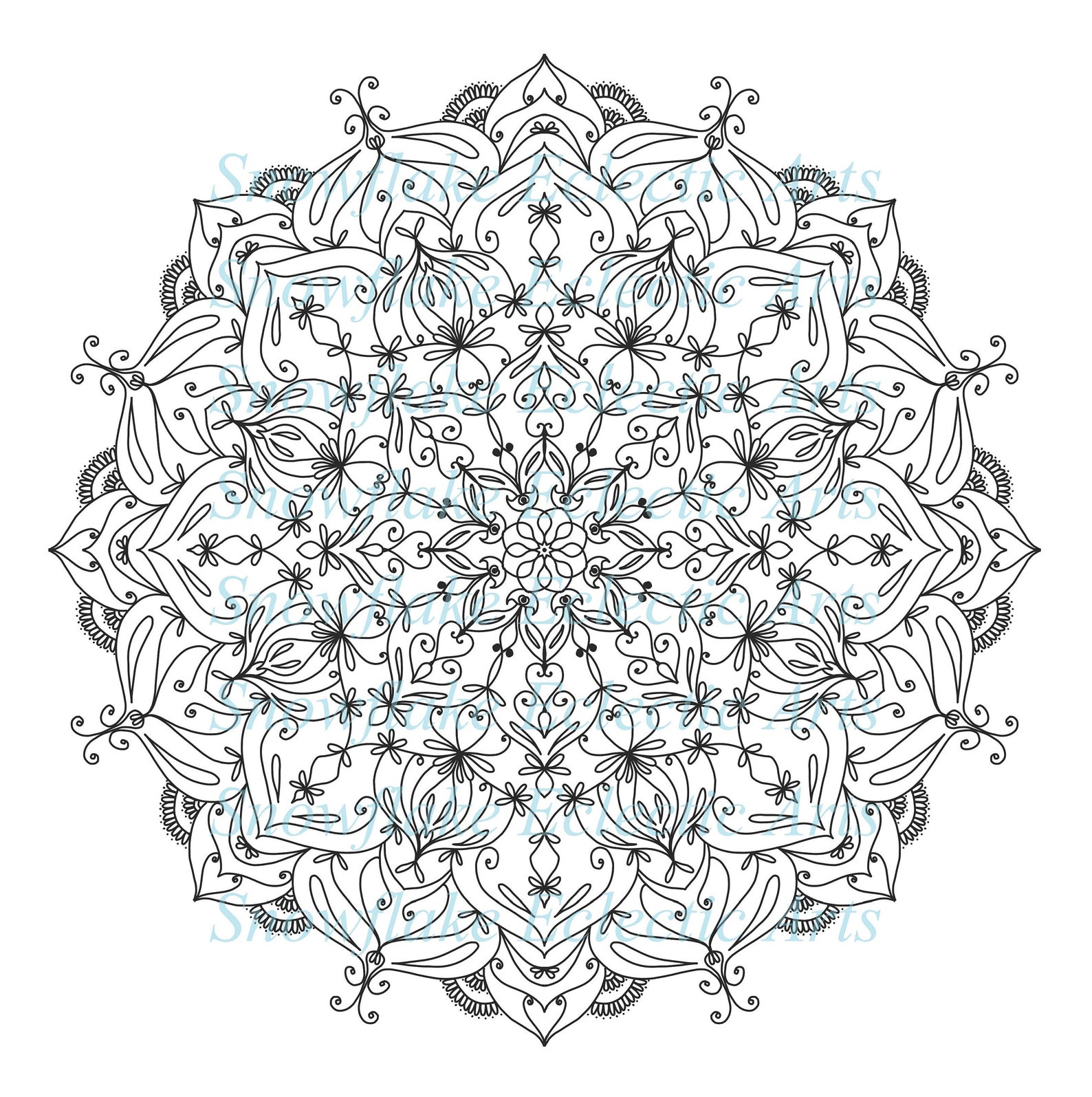 Download 2021 Mandala COLORING Page BUNDLE C Includes 7 Pages ...