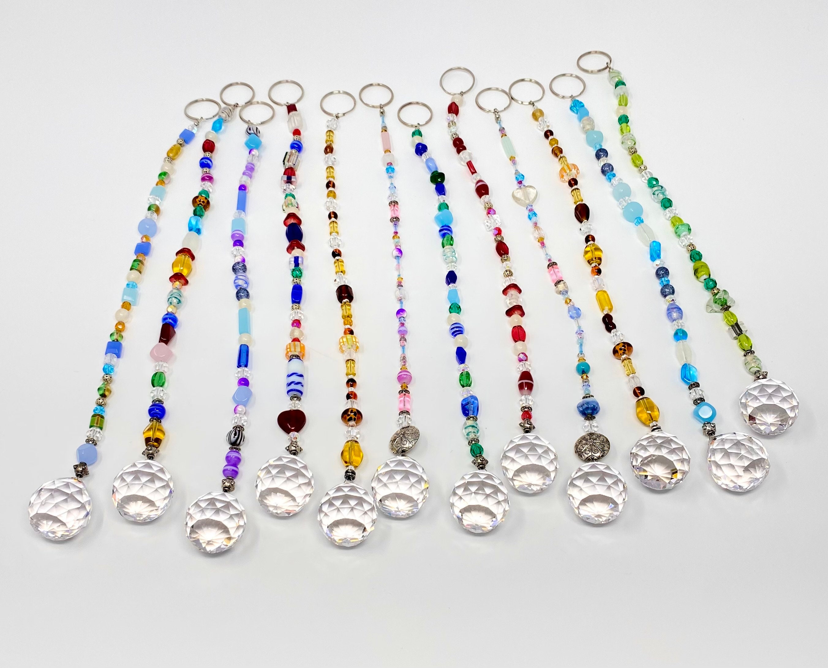 Crystal Prism Rainbow Suncatcher Brilliant 30mm Faceted Full Etsy