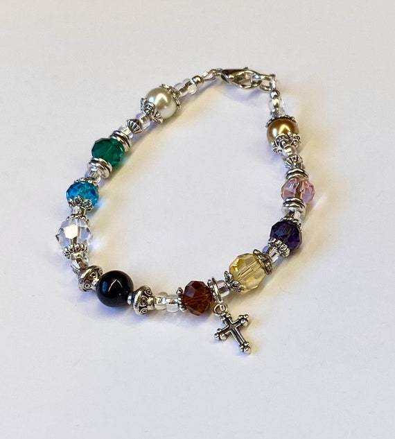 Psalm 23 Swarovski Czech Crystal Bracelet Faith Jewelry