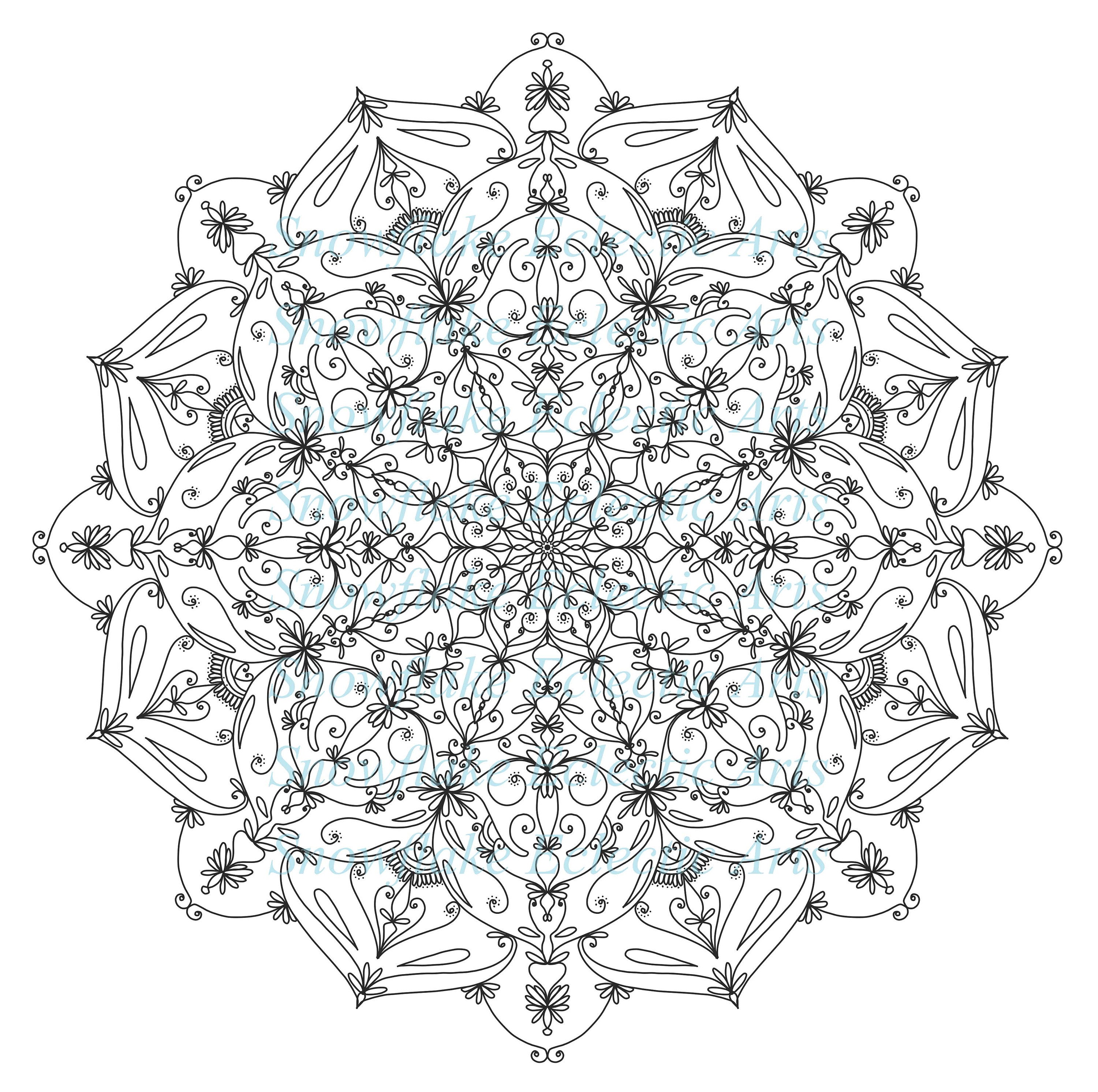 Download 2021 Mandala COLORING Page BUNDLE C Includes 7 Pages ...