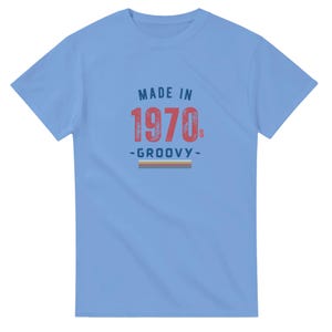 MADE IN 1970 GROOVY T-shirt | 1970s Themed T-shirt | Casual T-shirts | Vintage 70s T-shirt