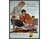 Pepsi Couple Playing Chess Game Room Decor Wall Art E102