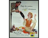 Pepsi Couple and LP Records Soda Shop Decor Wall Art E102
