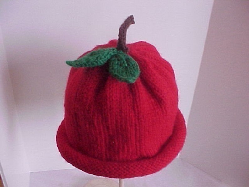 Apple Hat Knitted Women Men and Teens Sizes - Etsy