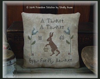 A Tisket A Tasket Primitive Easter Pillow Tuck E Pattern PDF