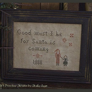 Good Must I Be Primitive Christmas Sampler E Pattern PDF