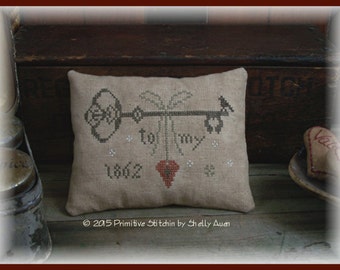 Key To My Heart Valentine Pillow Keep E-Pattern PDF