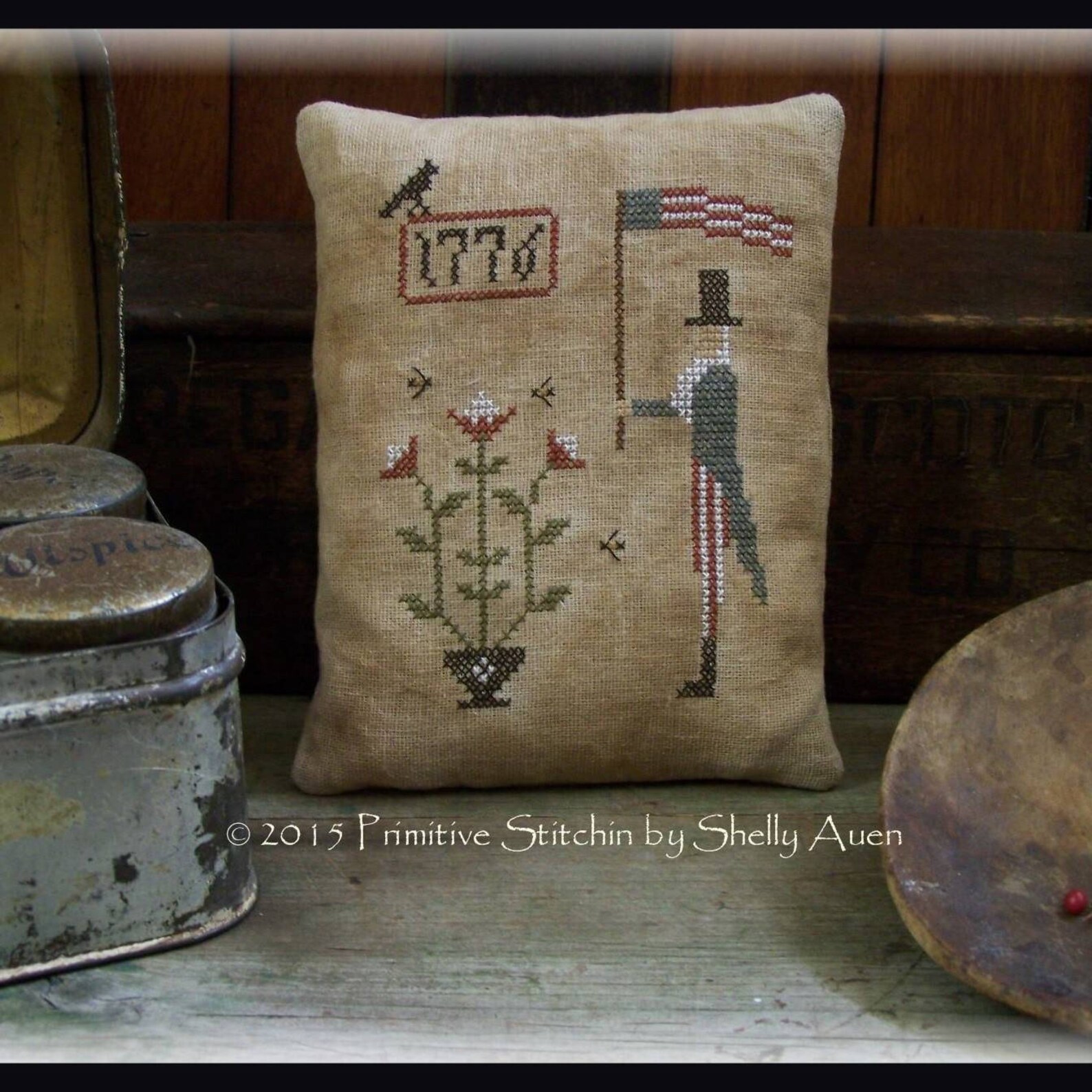 Primitive Uncle Sam Americana Pillow Keep Epattern PDF Etsy