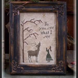 Do You See What I See Winter Christmas Cross Stitch Pattern PDF