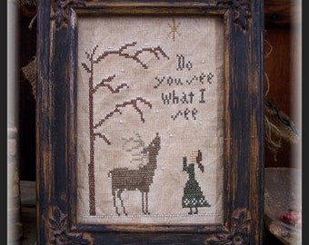 Do You See What I See Winter Christmas Cross Stitch Pattern PDF