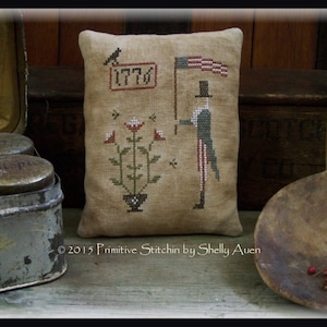 Primitive Uncle Sam Americana Pillow Keep E-Pattern PDF